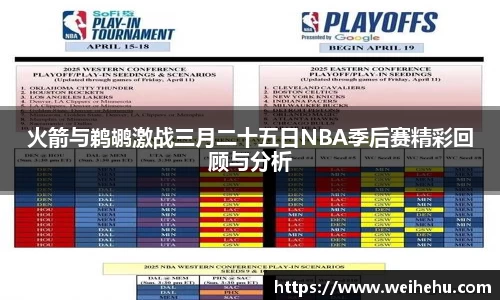 火箭与鹈鹕激战三月二十五日NBA季后赛精彩回顾与分析